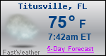 Weather Forecast for Titusville, FL