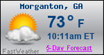 Weather Forecast for Morganton, GA