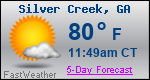 Weather Forecast for Silver Creek, GA