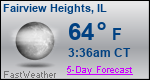 Weather Forecast for Fairview Heights, IL