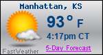 Weather Forecast for Manhattan, KS