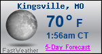 Weather Forecast for Kingsville, MO