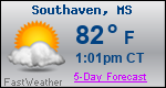 Weather Forecast for Southaven, MS