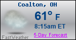 Weather Forecast for Coalton, OH