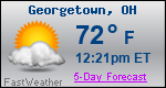 Weather Forecast for Georgetown, OH