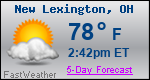 Weather Forecast for New Lexington, OH