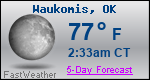 Weather Forecast for Waukomis, OK