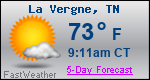 Weather Forecast for La Vergne, TN