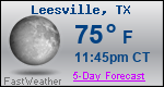 Weather Forecast for Leesville, TX
