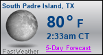 Weather Forecast for South Padre Island, TX