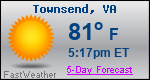 Weather Forecast for Townsend, VA