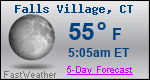 Weather Forecast for Falls Village, CT