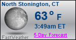 Weather Forecast for North Stonington, CT