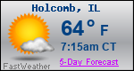 Weather Forecast for Holcomb, IL