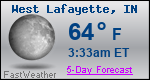 Weather Forecast for West Lafayette, IN