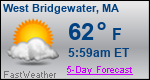 Weather Forecast for West Bridgewater, MA