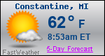 Weather Forecast for Constantine, MI