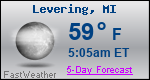 Weather Forecast for Levering, MI