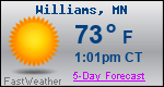 Weather Forecast for Williams, MN