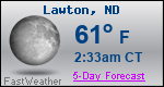 Weather Forecast for Lawton, ND
