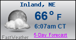 Weather Forecast for Inland, NE