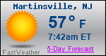 Weather Forecast for Martinsville, NJ