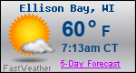 Weather Forecast for Ellison Bay, WI