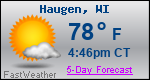 Weather Forecast for Haugen, WI