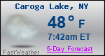 Weather Forecast for Caroga Lake, NY