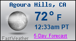 Weather Forecast for Agoura Hills, CA