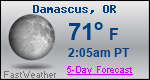 Weather Forecast for Damascus, OR