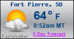 Weather Forecast for Fort Pierre, SD
