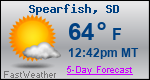 Weather Forecast for Spearfish, SD