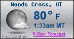 Weather Forecast for Woods Cross, UT