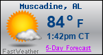 Weather Forecast for Muscadine, AL