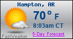 Weather Forecast for Hampton, AR