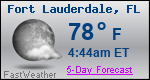 Weather Forecast for Fort Lauderdale, FL