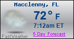Weather Forecast for Macclenny, FL