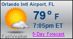Weather Forecast for Orlando International Airport, FL