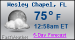 Weather Forecast for Wesley Chapel, FL