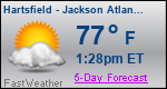 Weather Forecast for Hartsfield - Jackson Atlanta International Airport, GA