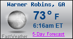 Weather Forecast for Warner Robins, GA
