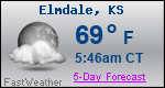 Weather Forecast for Elmdale, KS