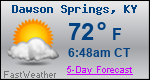 Weather Forecast for Dawson Springs, KY