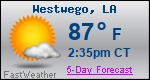 Weather Forecast for Westwego, LA