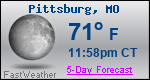 Weather Forecast for Pittsburg, MO