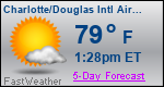Weather Forecast for Charlotte/Douglas International Airport, NC