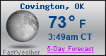 Weather Forecast for Covington, OK