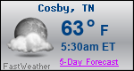 Weather Forecast for Cosby, TN
