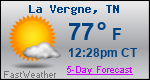 Weather Forecast for La Vergne, TN